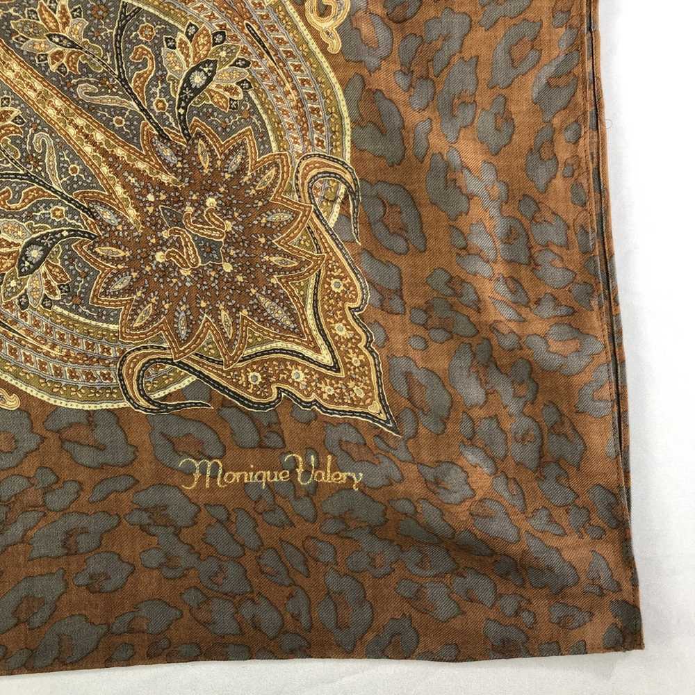 Vintage Vintage Monique Valery Silk Scarf - image 4