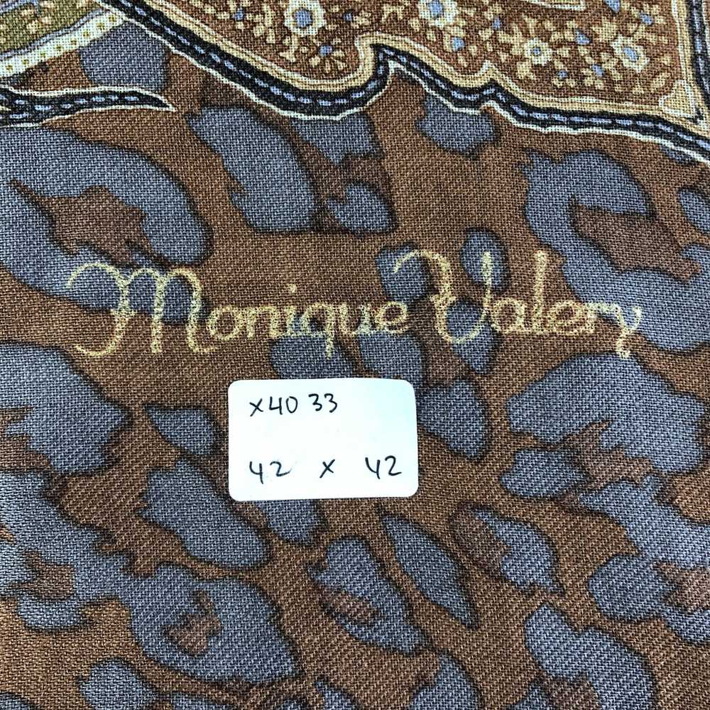 Vintage Vintage Monique Valery Silk Scarf - image 5