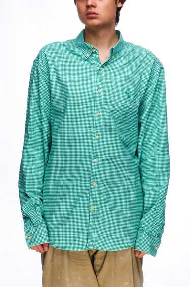 Gant GANT Green Button-Down Gingham Tee-Off Comfor