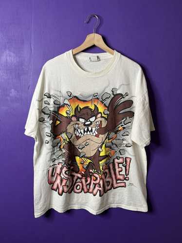 vintage 90s NEW YORK YANKEES TAZ LOONEY TUNES T-Shirt SMALL