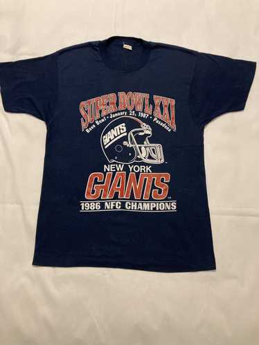 Vintage Vintage Super Bowl XXI 1986, NY Giants T-S