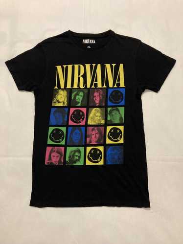 Nirvana Vintage Nirvana Band Graphic Black T-Shirt