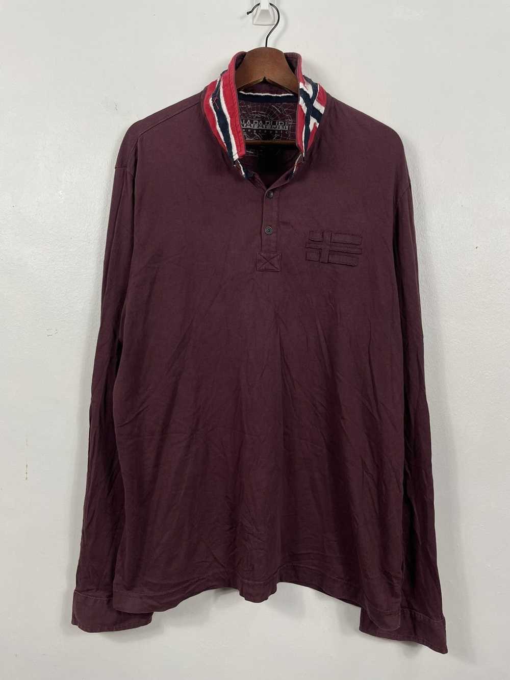 Napapijri Napapijri Geographic Maroon L/S Shirts - image 2