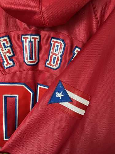 Fubu FUBU Puerto Rico red baseball hoodie