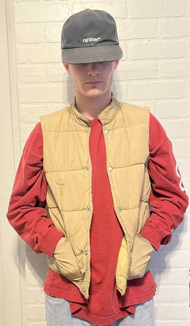 Streetwear × Vintage Tan Puffer Vest VINTAGE