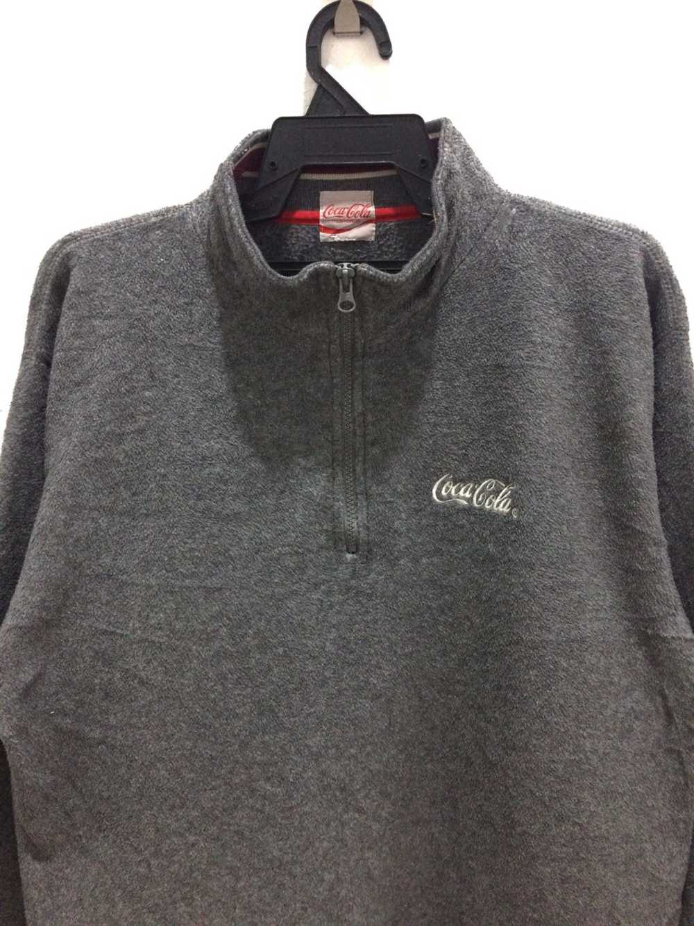 Coca Cola Vintage Coca Cola Small Logo Fleece Swe… - image 2