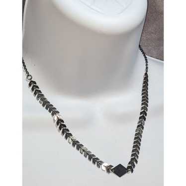 Other Charming Charlie Silver Chevron Necklace - image 1