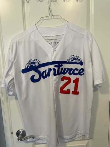 Streetwear #21 Roberto Clemente Hand stitched Thro