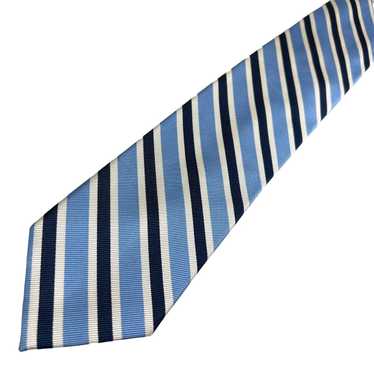 Stafford Stafford Necktie 100% Silk Striped Blue M