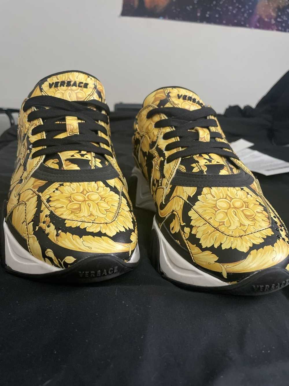 Versace Black/gold Versace sneakers - image 3