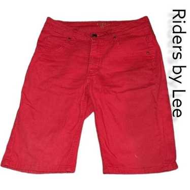 Lee Riders by Lee Size 6 Medium Red Jean Bermuda … - image 1