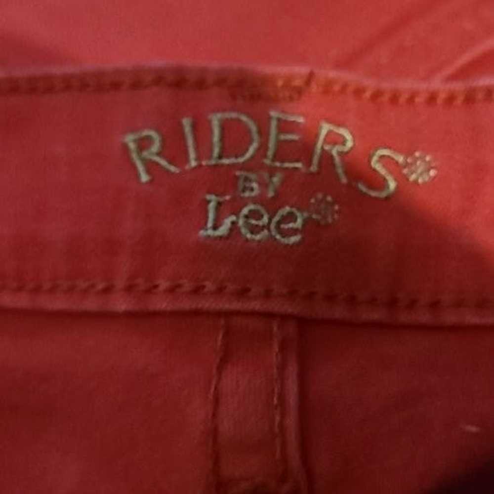 Lee Riders by Lee Size 6 Medium Red Jean Bermuda … - image 6