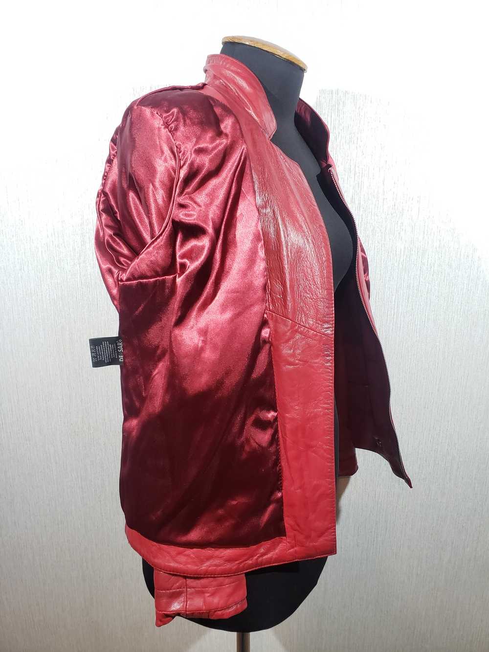 Designer × Rare Stylish red leather women's jacke… - image 7