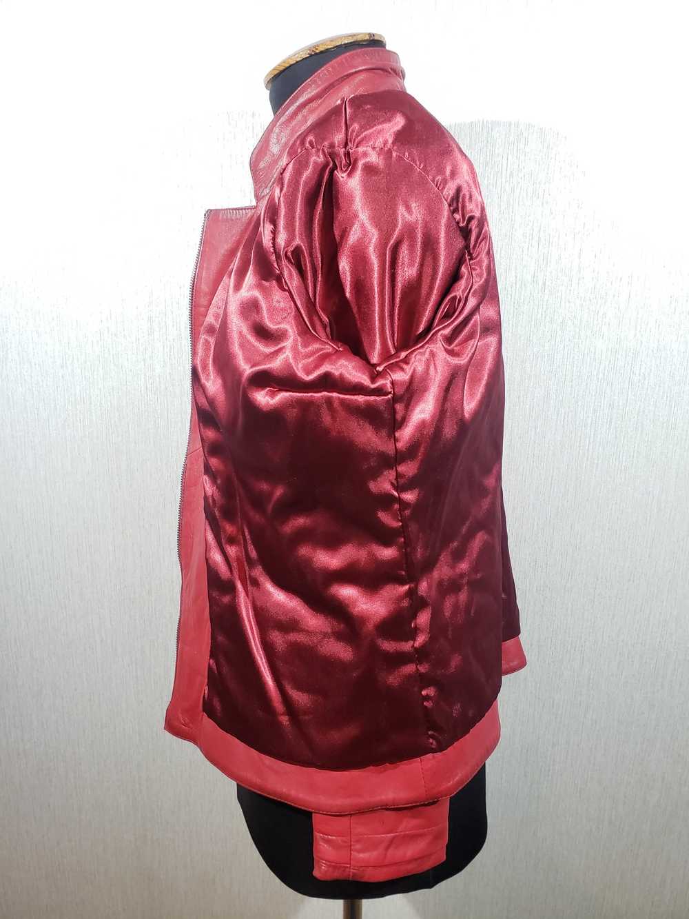 Designer × Rare Stylish red leather women's jacke… - image 8