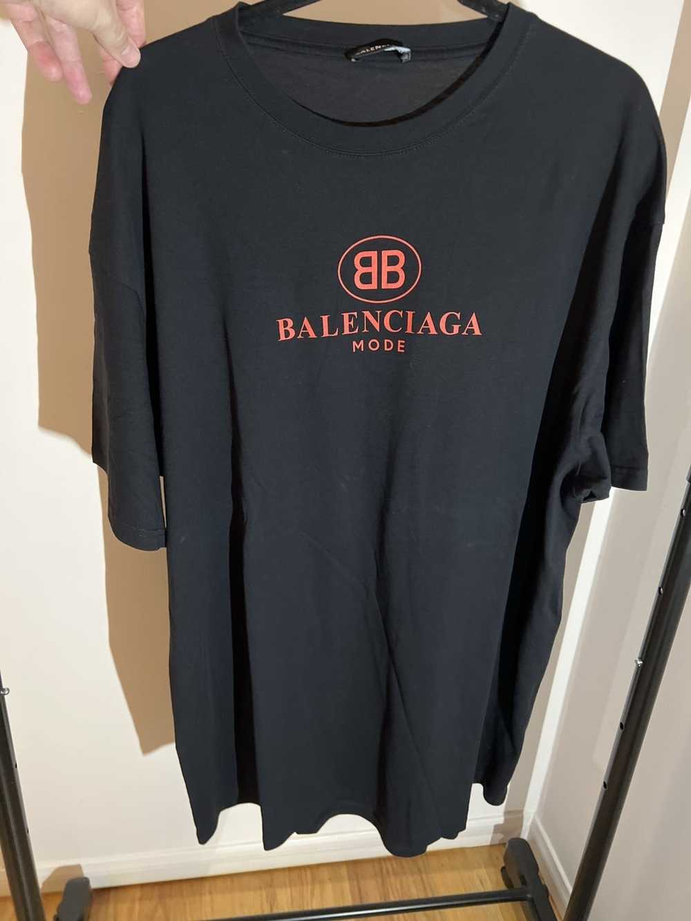 Balenciaga BALENCIAGA BB MODE RED T-SHIRT - image 4