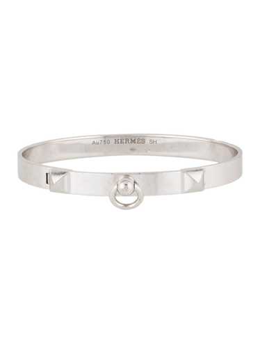 Hermès 18K White Gold Designer Size SH - image 1