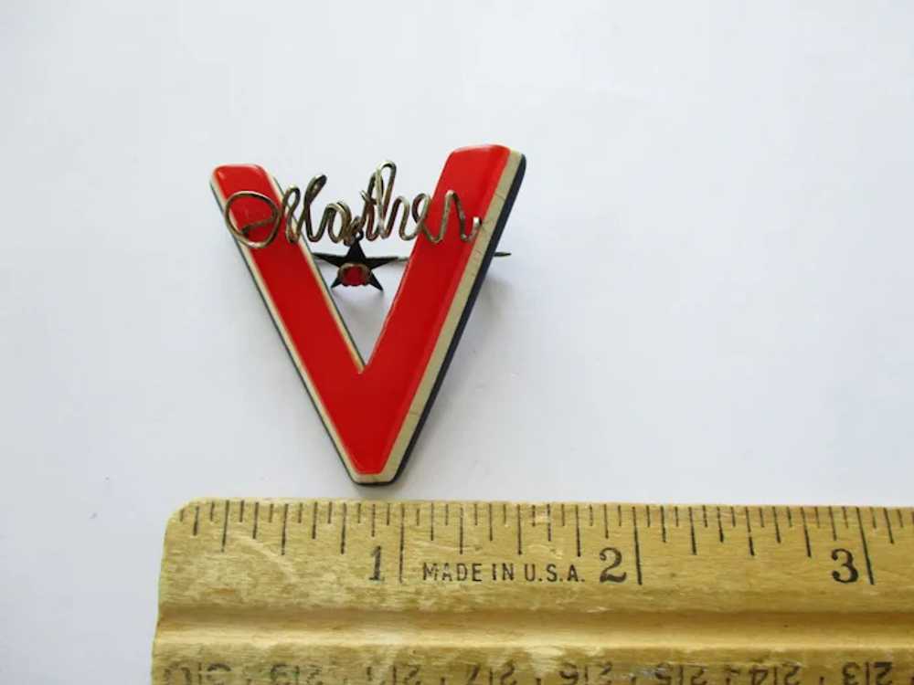 WWII Sweetheart Victory Pin V for Victory Brooch … - image 12