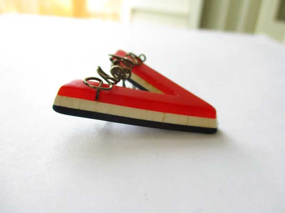 WWII Sweetheart Victory Pin V for Victory Brooch … - image 6