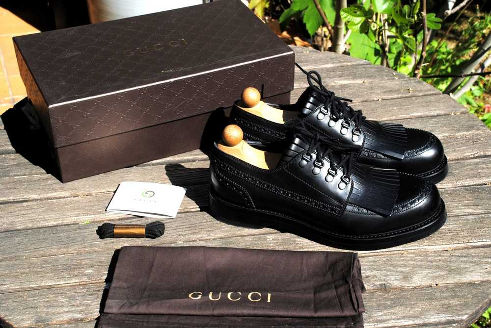Gucci AW 2014 Black Runway Goodyear Welted Shoes - image 3