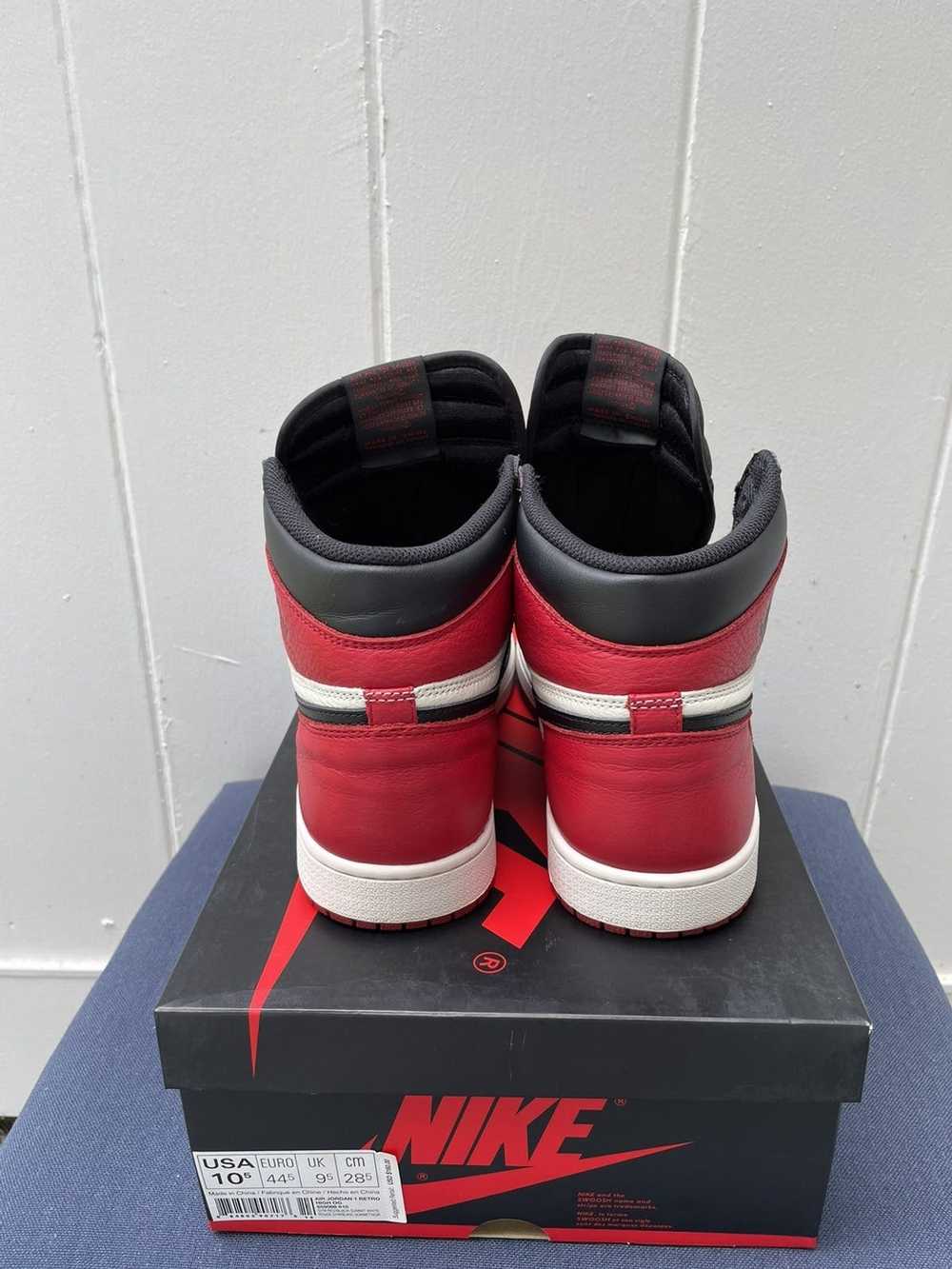 Jordan Brand × Nike Jordan 1 High Bred Toe 2018 - image 6