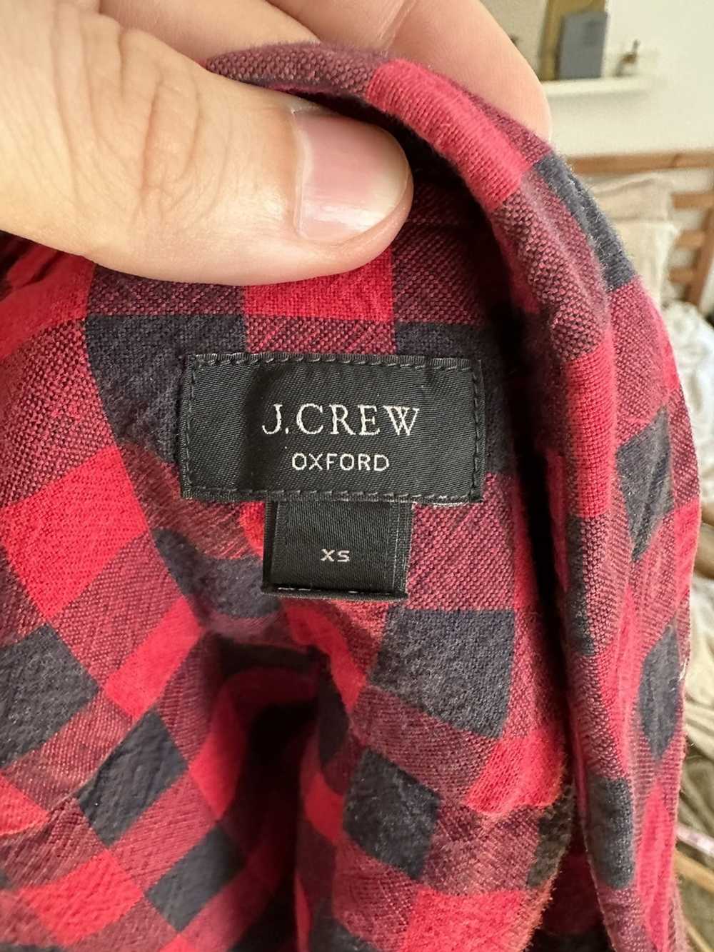 J.Crew Light Flannel Oxford - Red/Black - image 4