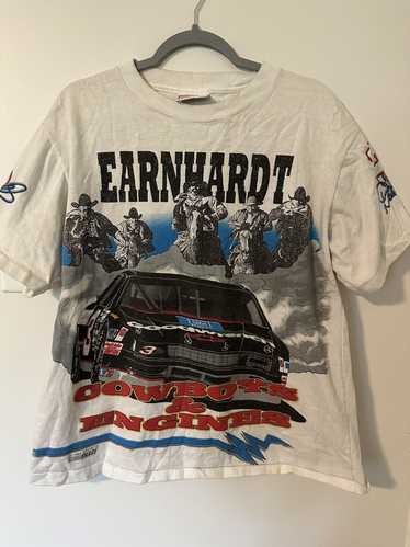 Vintage Dale Earnhardt Cowboys and Engines Nascar 2024 T-Shirt AOP Mens XXL 1994 USA