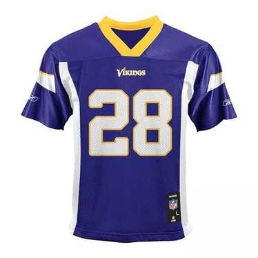 White Throwback Adrian Peterson Minnesota Vikings Authentic Adult Large  Jersey