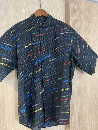 Balenciaga Balenciaga rainbow logo shirt - image 1