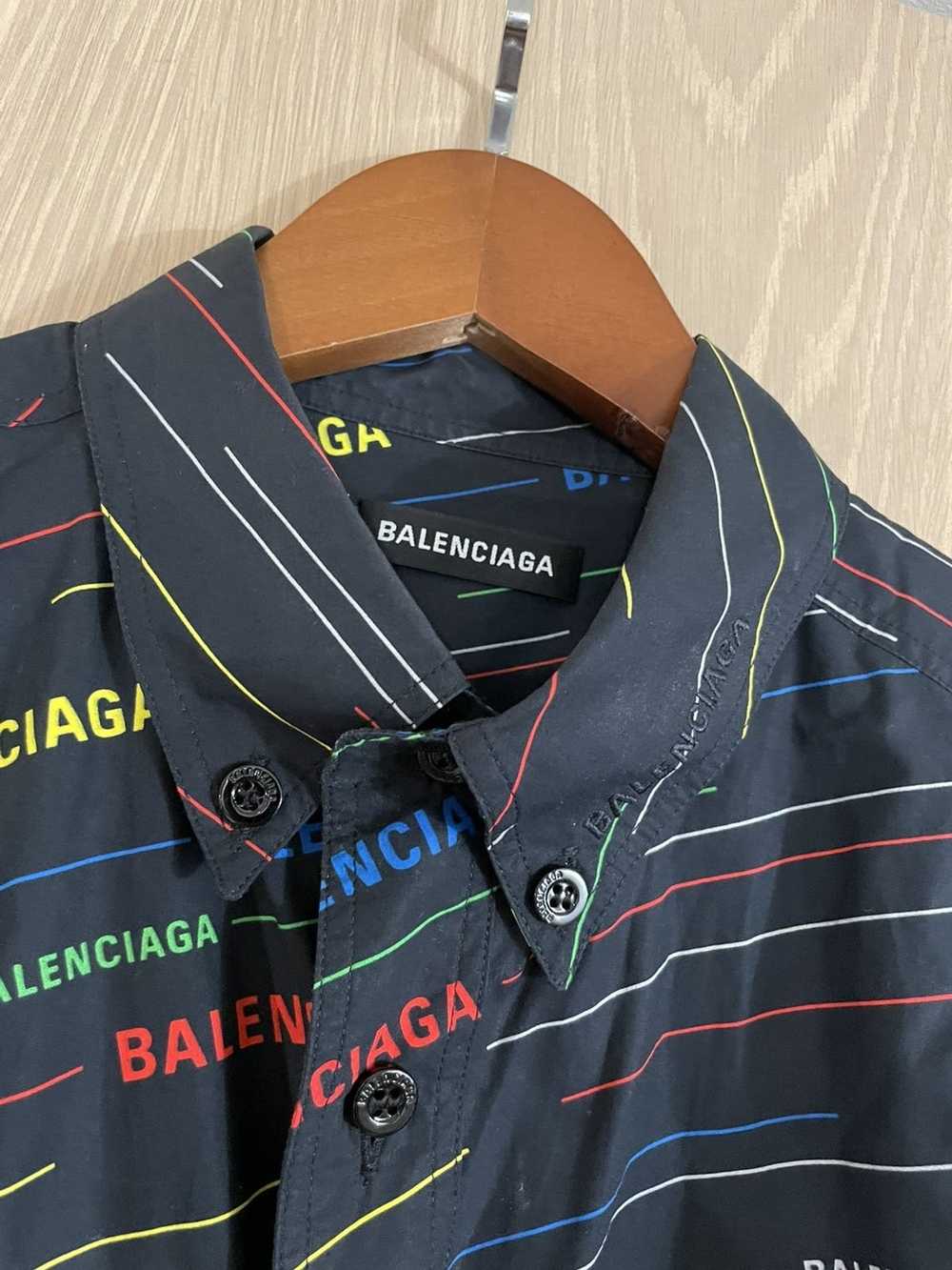 Balenciaga Balenciaga rainbow logo shirt - image 2