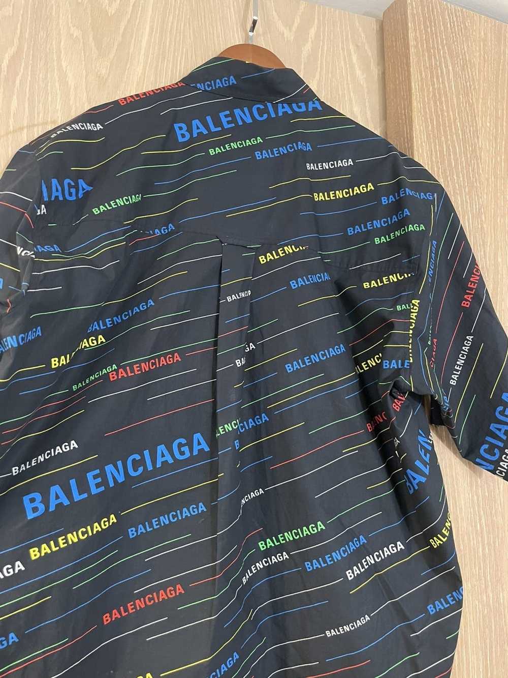 Balenciaga Balenciaga rainbow logo shirt - image 3