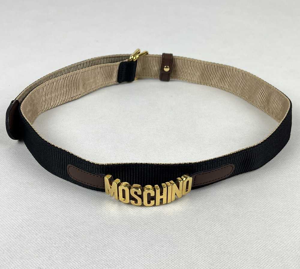 Moschino MOSCHINO Luxury Belts Black/Beige Italy … - image 2