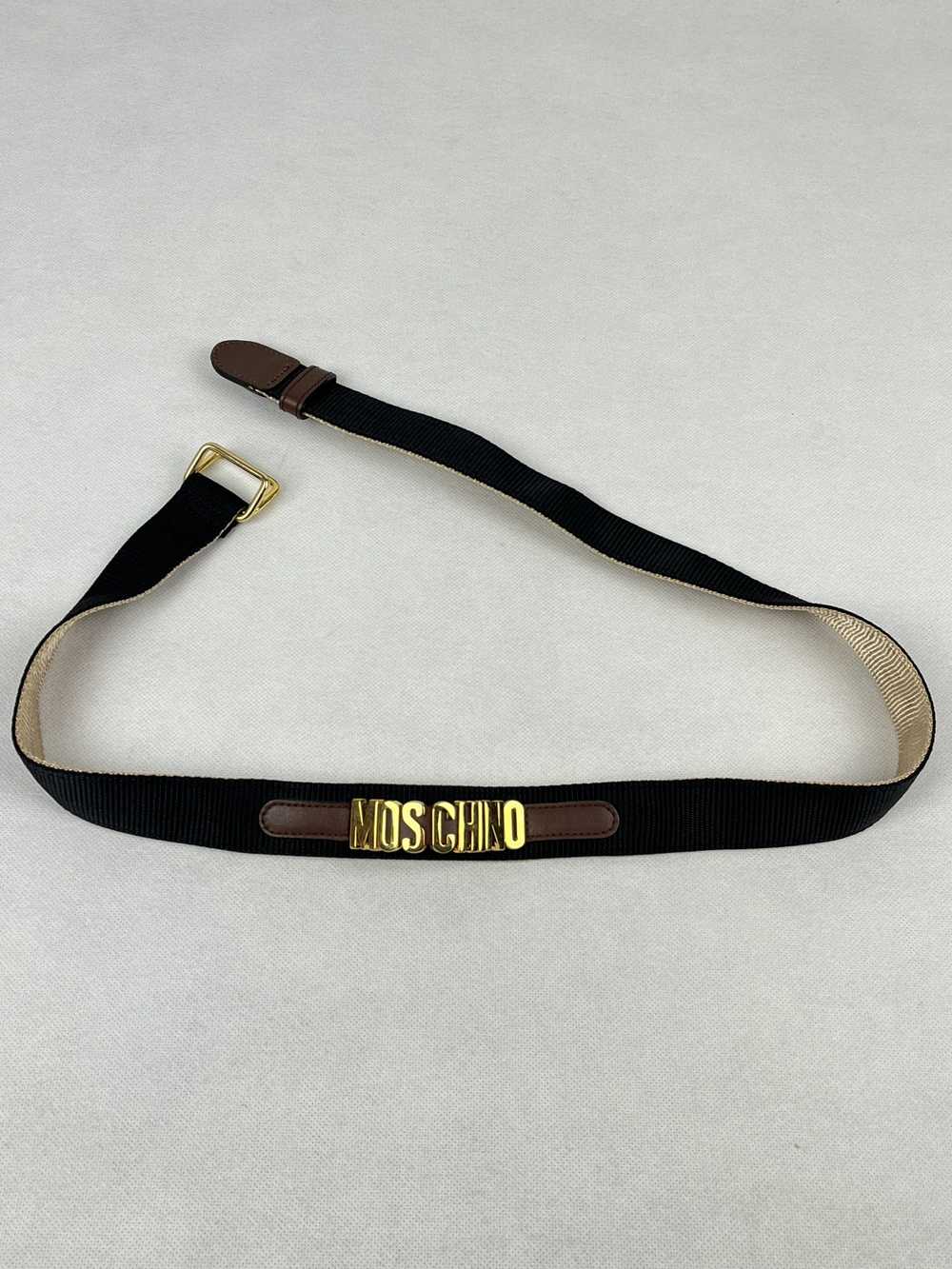 Moschino MOSCHINO Luxury Belts Black/Beige Italy … - image 9