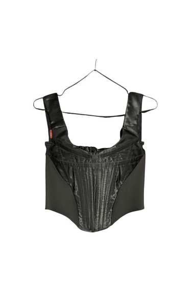 shopCaraMiaVintage Vintage 90's Vivienne Westwood Corset / SS 1994 'Cafe Society' Collection / Stretch Velvet / Draped Front/ Boned Bustier / Cropped / England