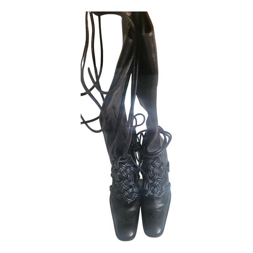 Yves Saint Laurent Leather riding boots - image 2