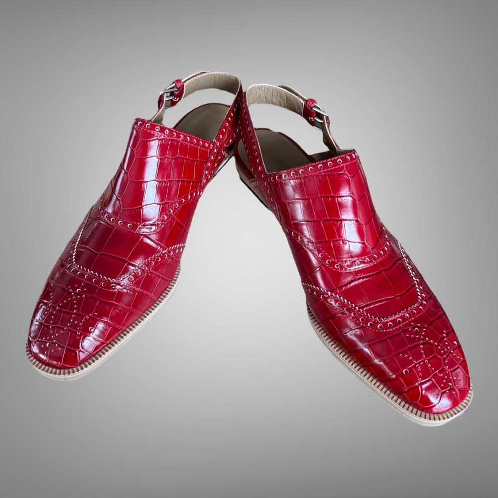 Hermès Crocodile sandals - image 2