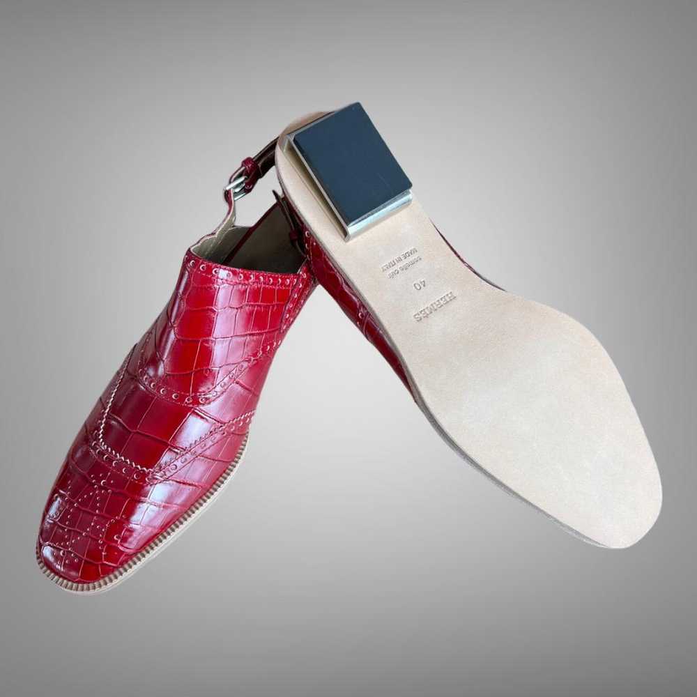 Hermès Crocodile sandals - image 6