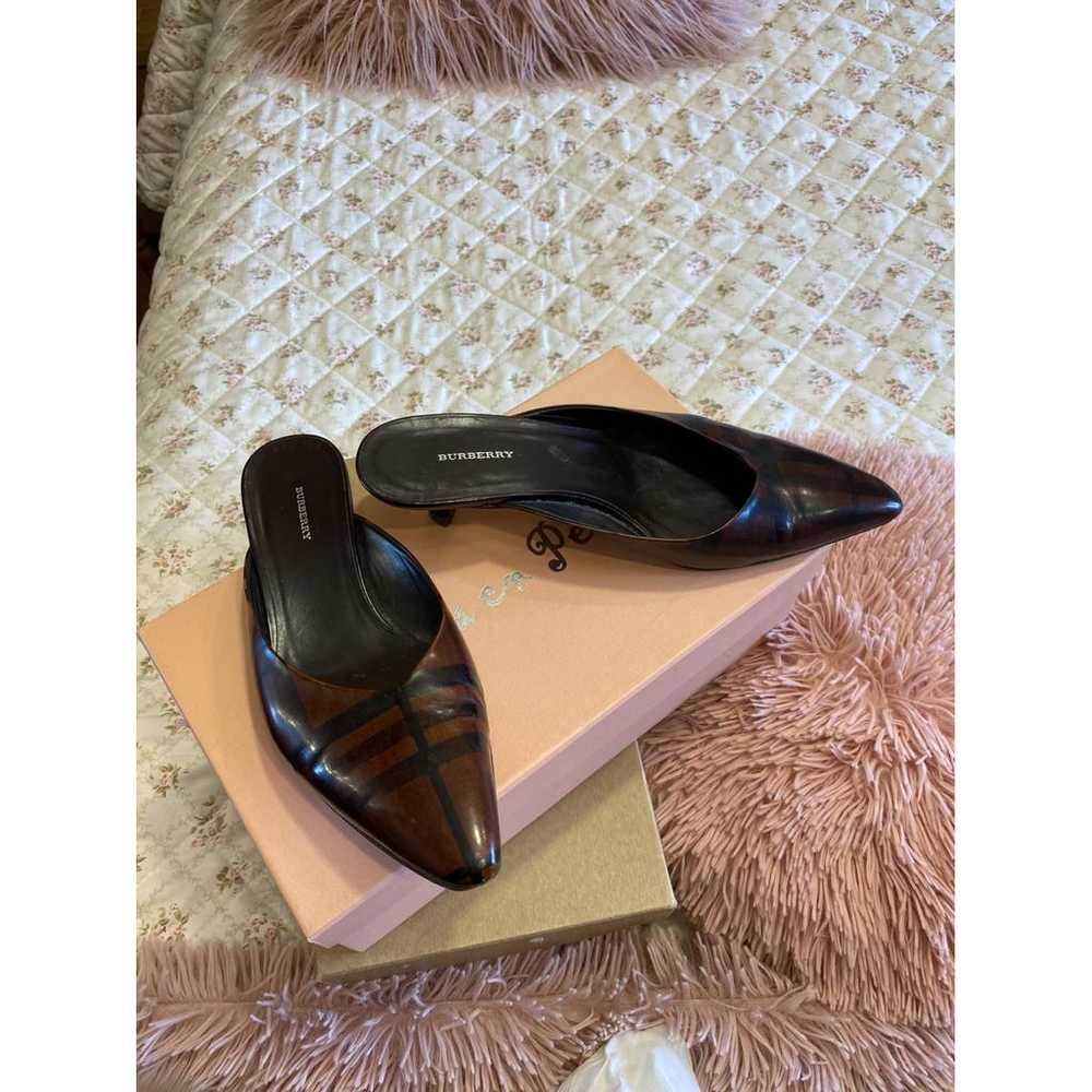 Burberry Leather mules - image 3