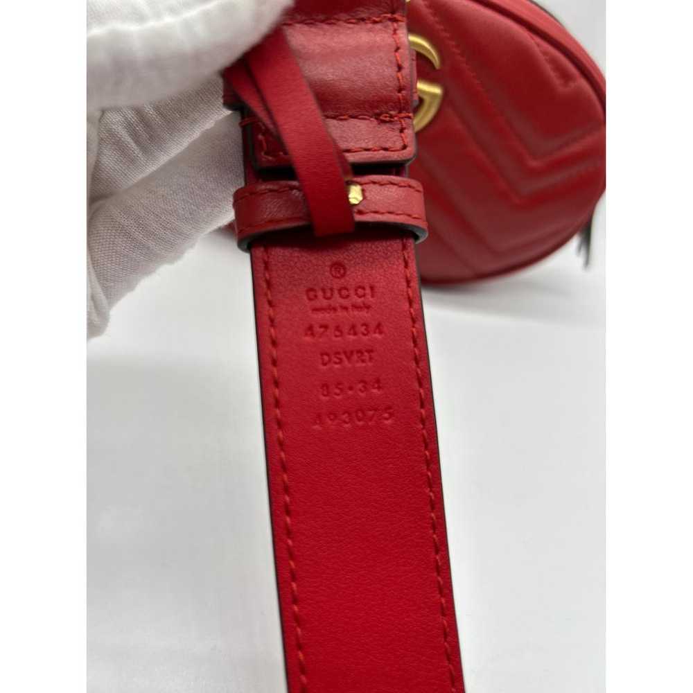 Gucci Gg Marmont Oval leather handbag - image 2
