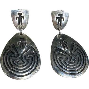 Hopi Man In The Maze Earrings