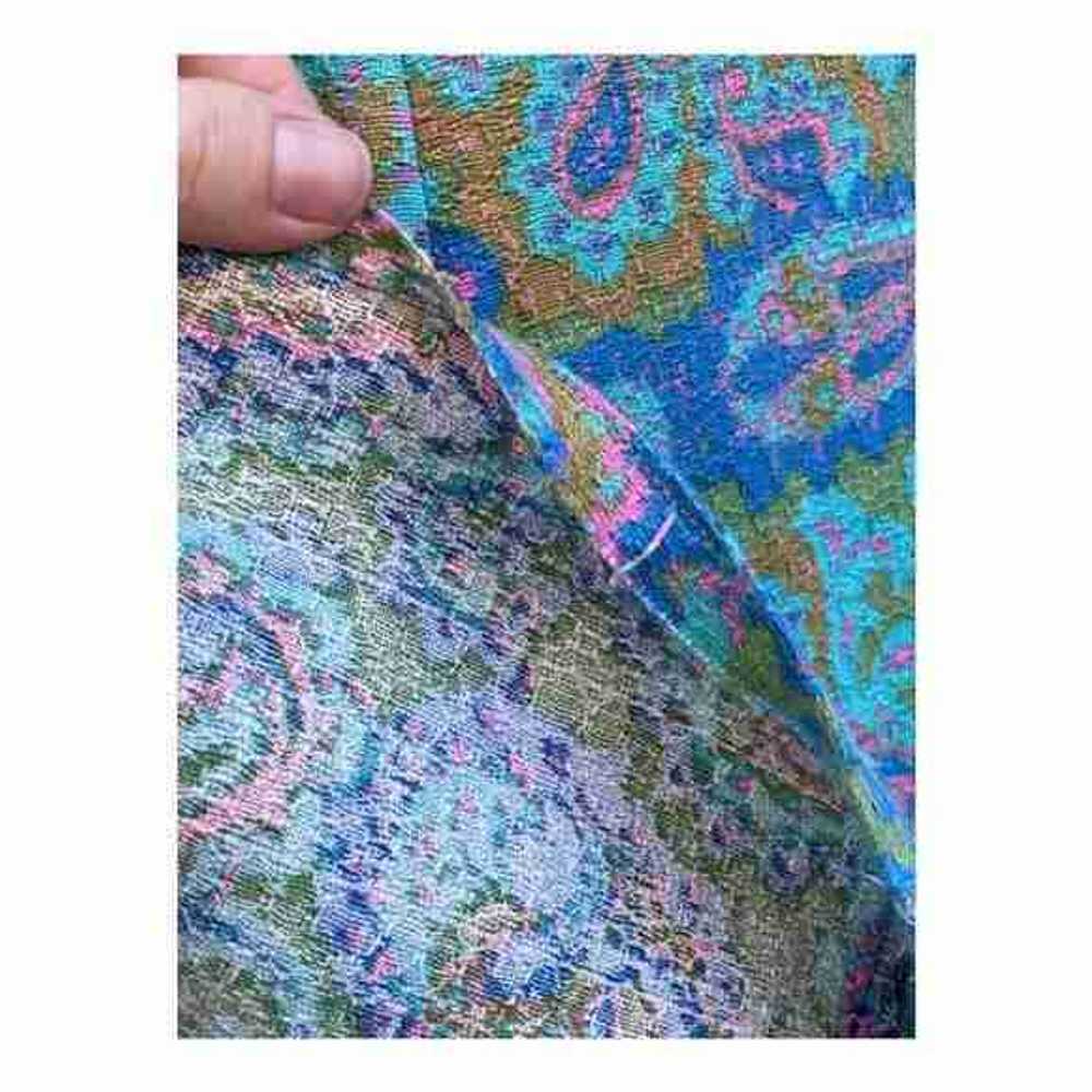 50s 60s Mod Dress Psychedelic Paisley A Line - image 11