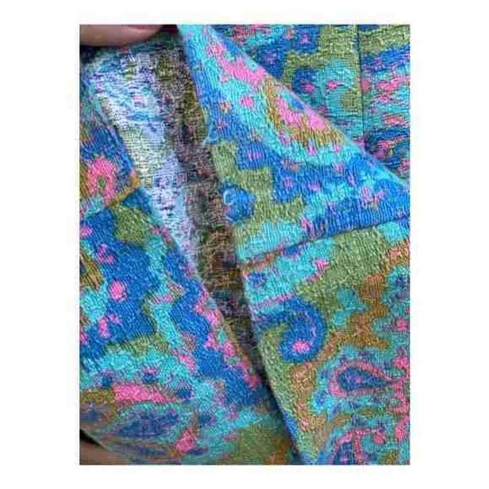 50s 60s Mod Dress Psychedelic Paisley A Line - image 9