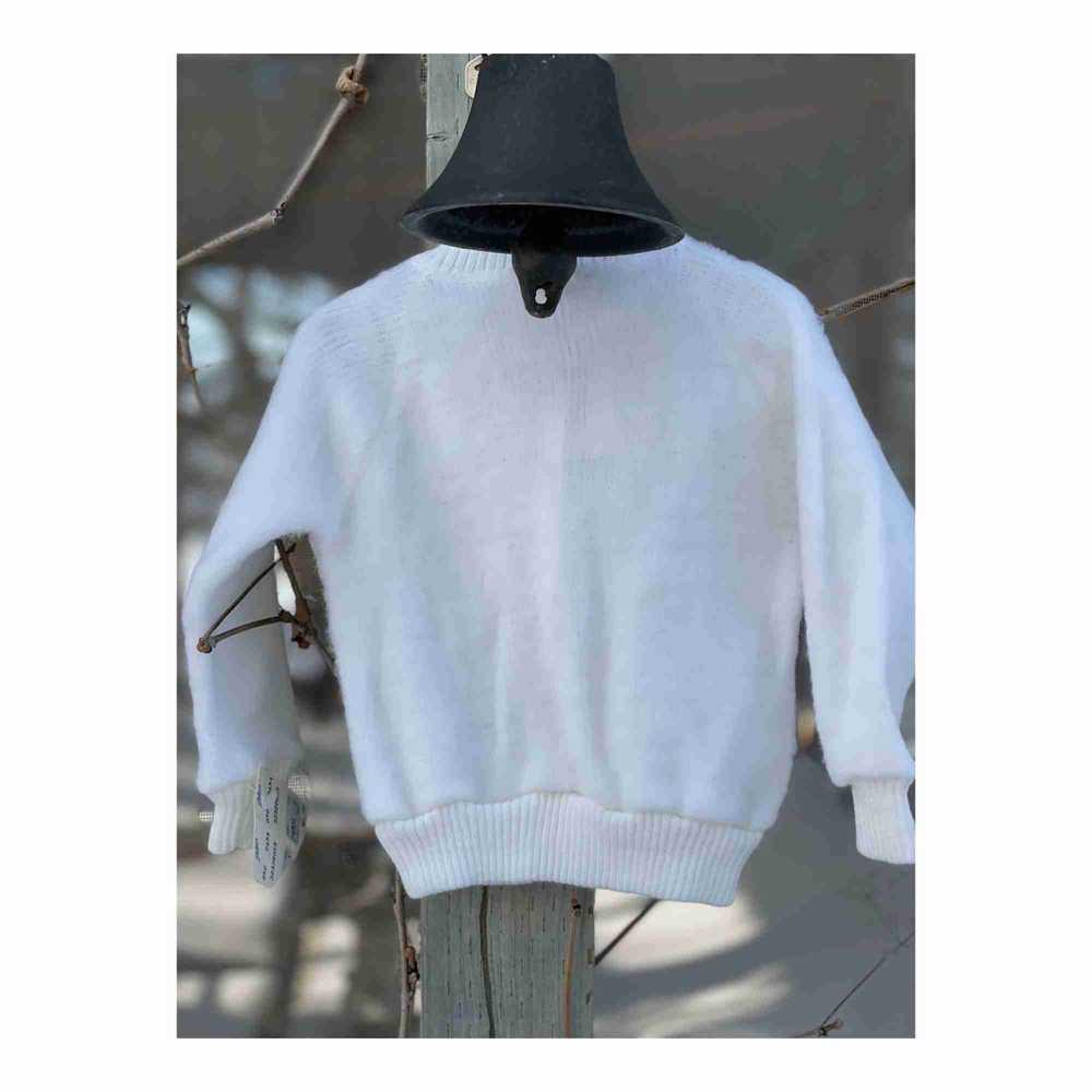 70s Anjou Knitwear Deadstock Cardigan Sweater Pea… - image 3