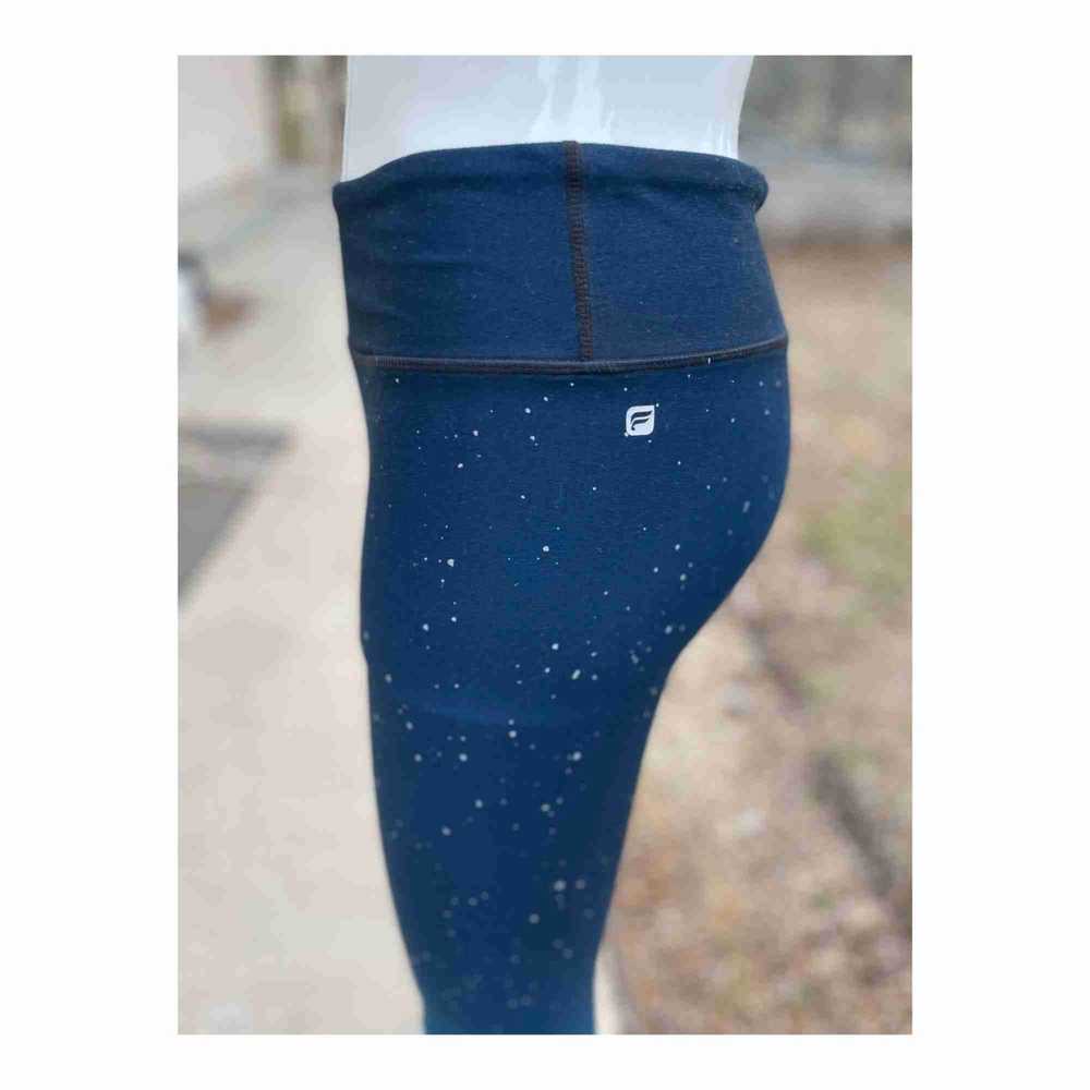 Fabletics Crop Leggings Ombre Starry Night Blue A… - image 3