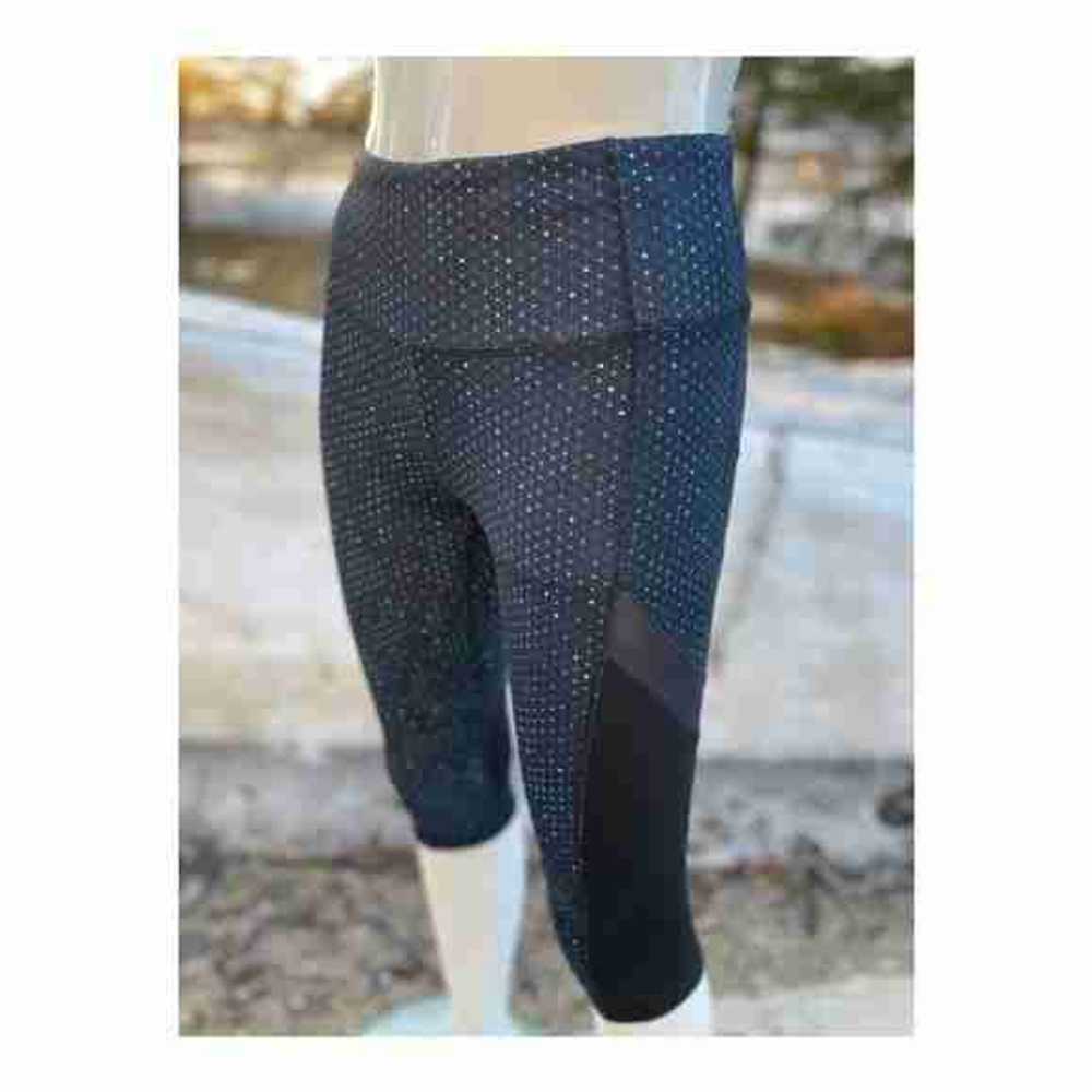 Joe Fresh Crop Athletic Leggings Polka Dot Sz M M… - image 2