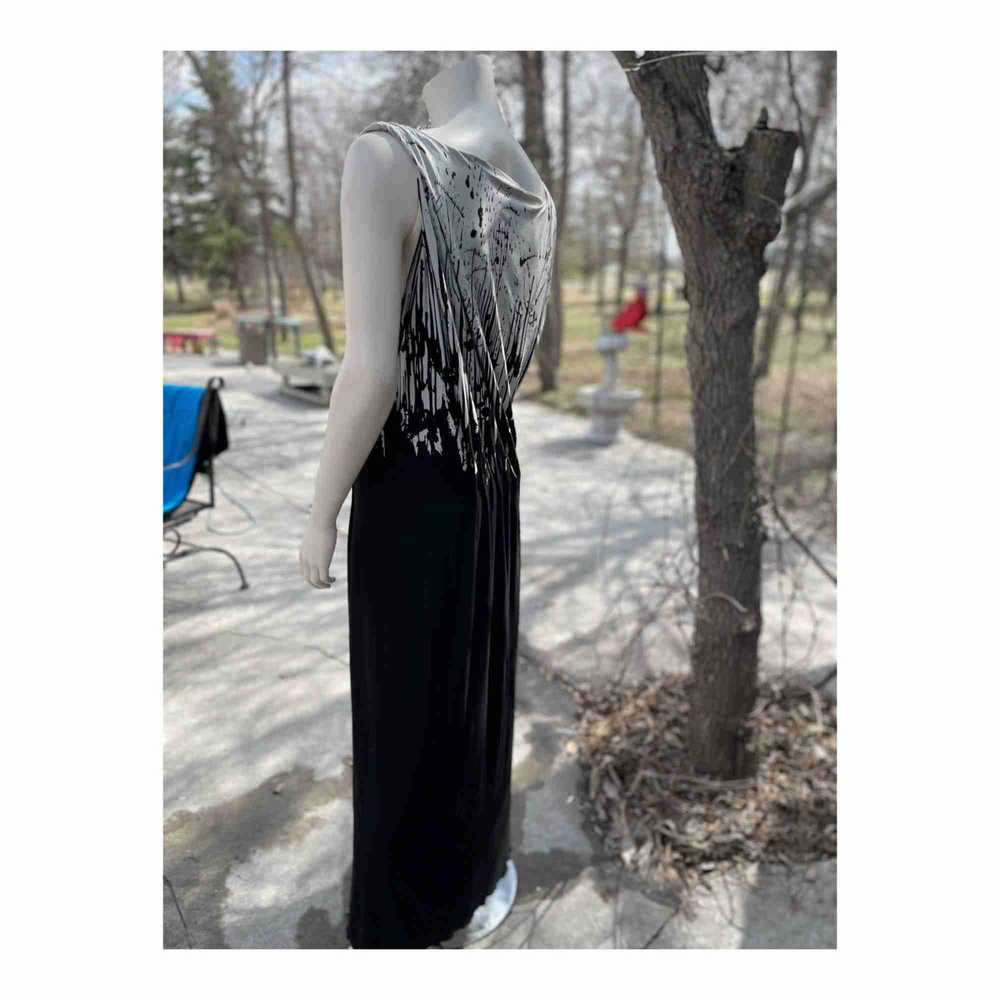 Linda Lundstrom Art to Wear Maxi Dress Pleated Wa… - image 8