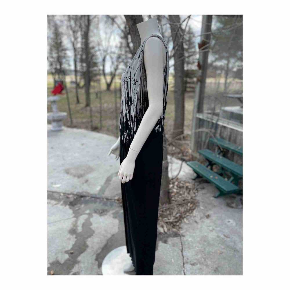 Linda Lundstrom Art to Wear Maxi Dress Pleated Wa… - image 9