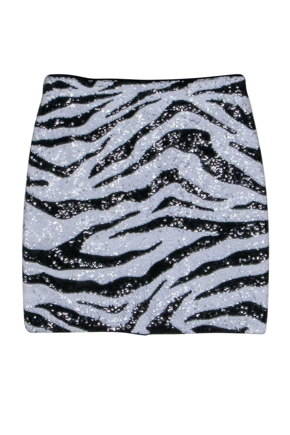 Alice & Olvia - Zebra Print Sequin Mini Skirt Sz 0 - image 1