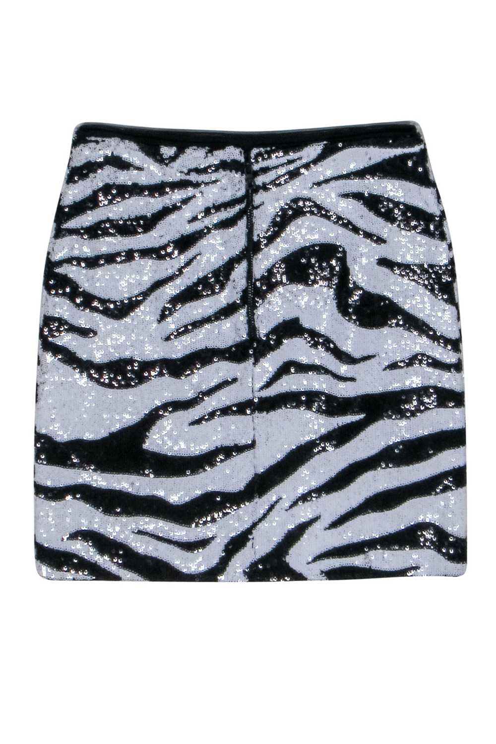 Alice & Olvia - Zebra Print Sequin Mini Skirt Sz 0 - image 2