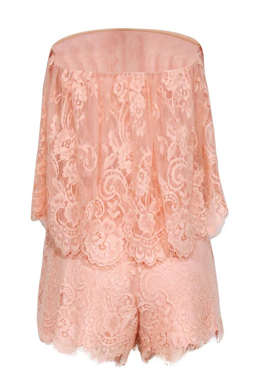 Lovers + Friends - Peach Pink Floral Lace Straple… - image 3