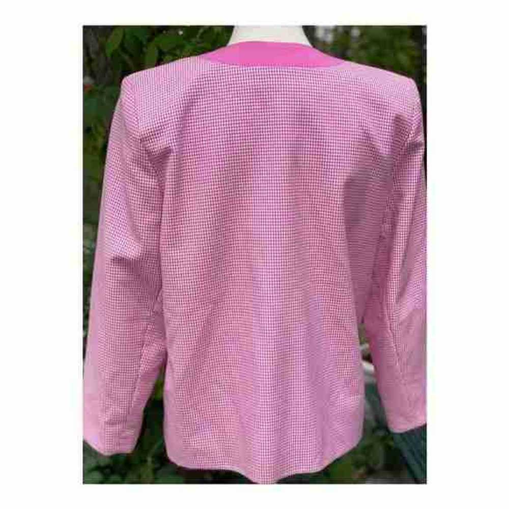 Vintage 80s Blazer D’Allairds Gingham Pink - image 5